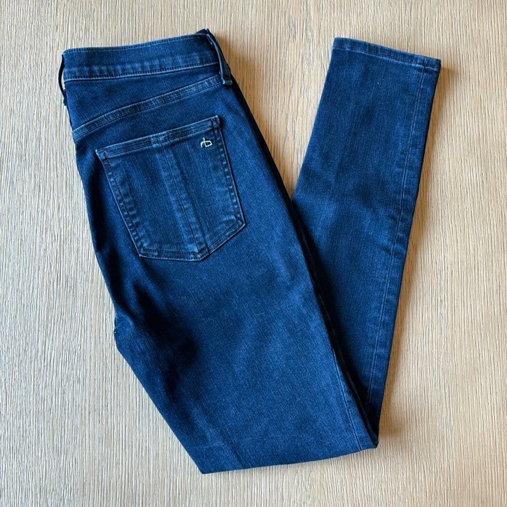Rag & Bone • High Rise Skinny Jeans • Coated Mae